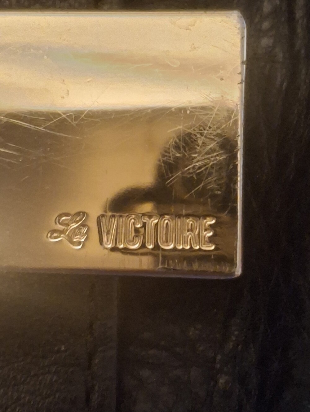 La Victoire Gold Tone Plaque Accessory
